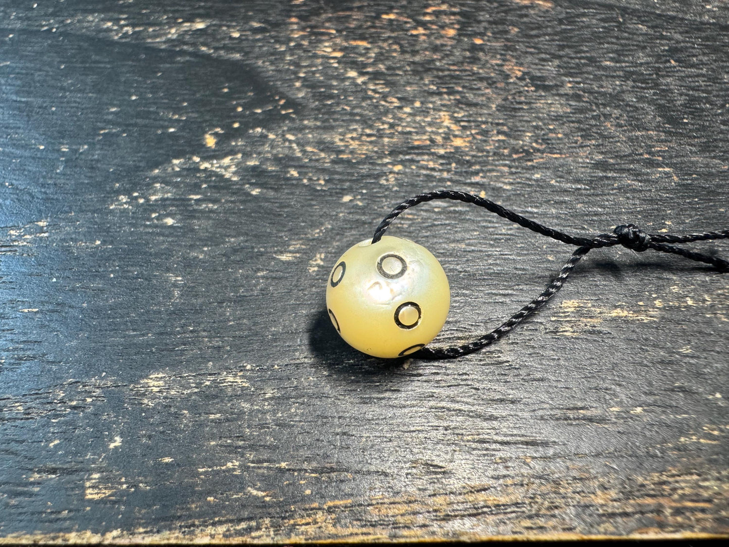 Hand Carved Shell Mantra Dot Bead • Tibetan Style Spacer Bead • Round Shell Mala Bead • Handmade Jewelry Supply • DIY Bracelet Necklace Comp