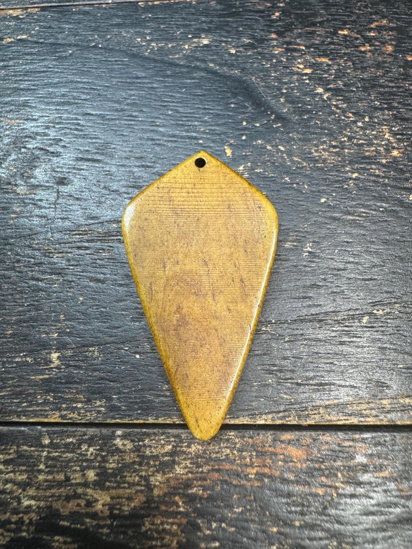Hand-Carved Yak Bone Tribal Pendant | Himalayan Cloud Motif Amulet | Vintage Style Ethnic Necklace Charm | Boho Artisan Jewelry