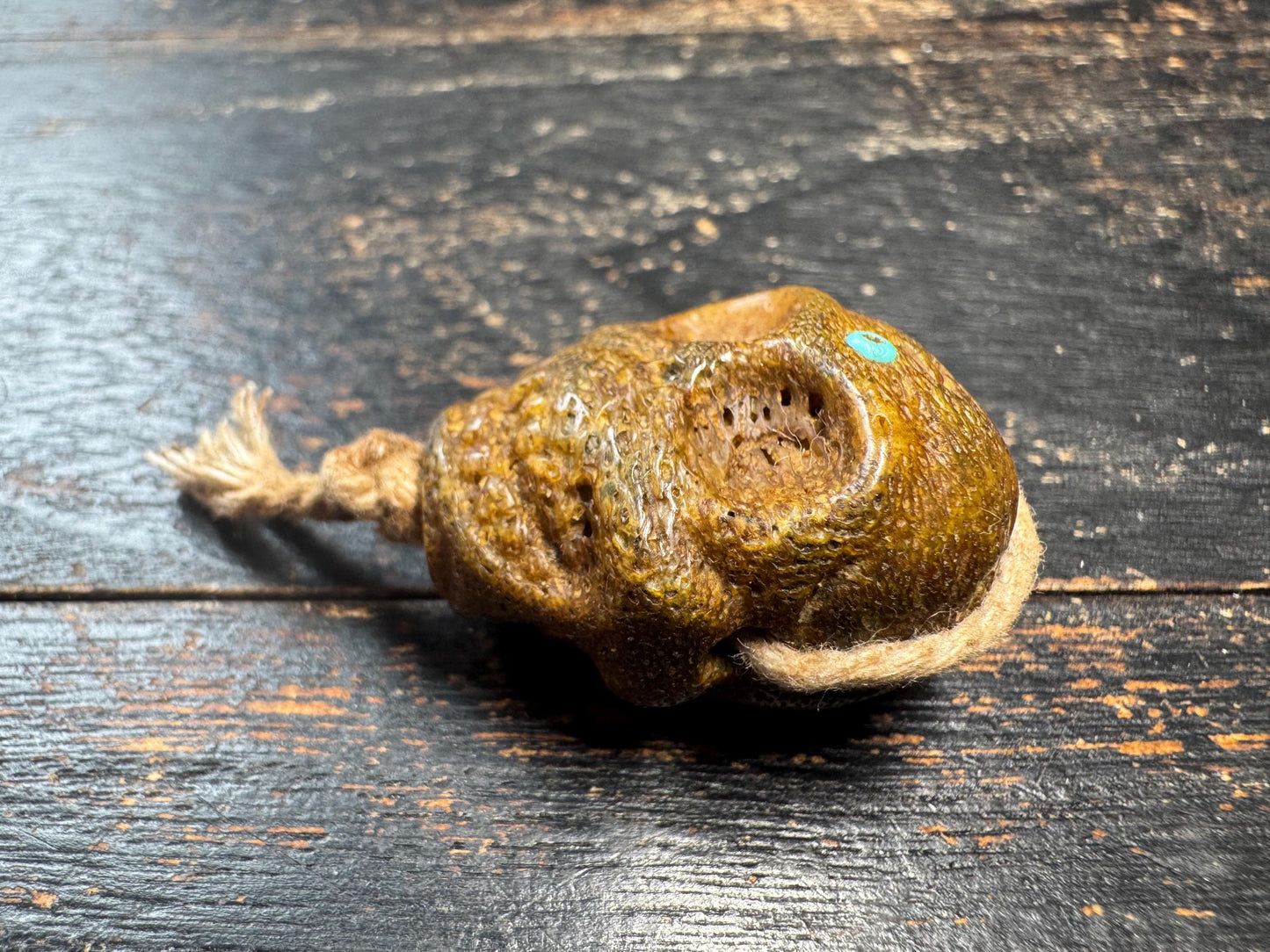 Citipati Yak Bone Guru Bead, Double-Sided Skull Guru Bead, Tibetan Mala Center Bead, Hand Carved Yak Bone Connector, Memento Mori Prayer Bea