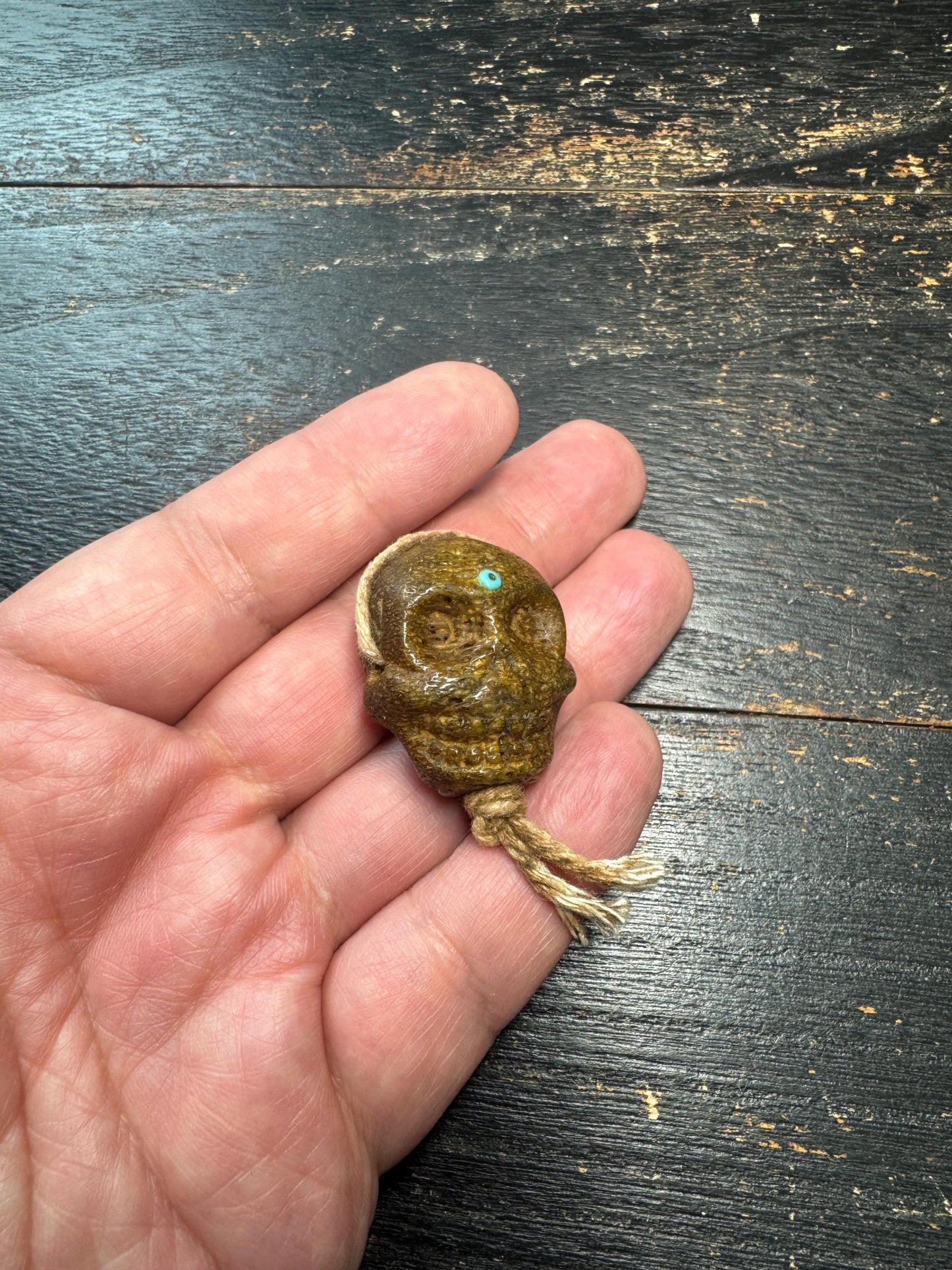 Citipati Yak Bone Guru Bead, Double-Sided Skull Guru Bead, Tibetan Mala Center Bead, Hand Carved Yak Bone Connector, Memento Mori Prayer Bea