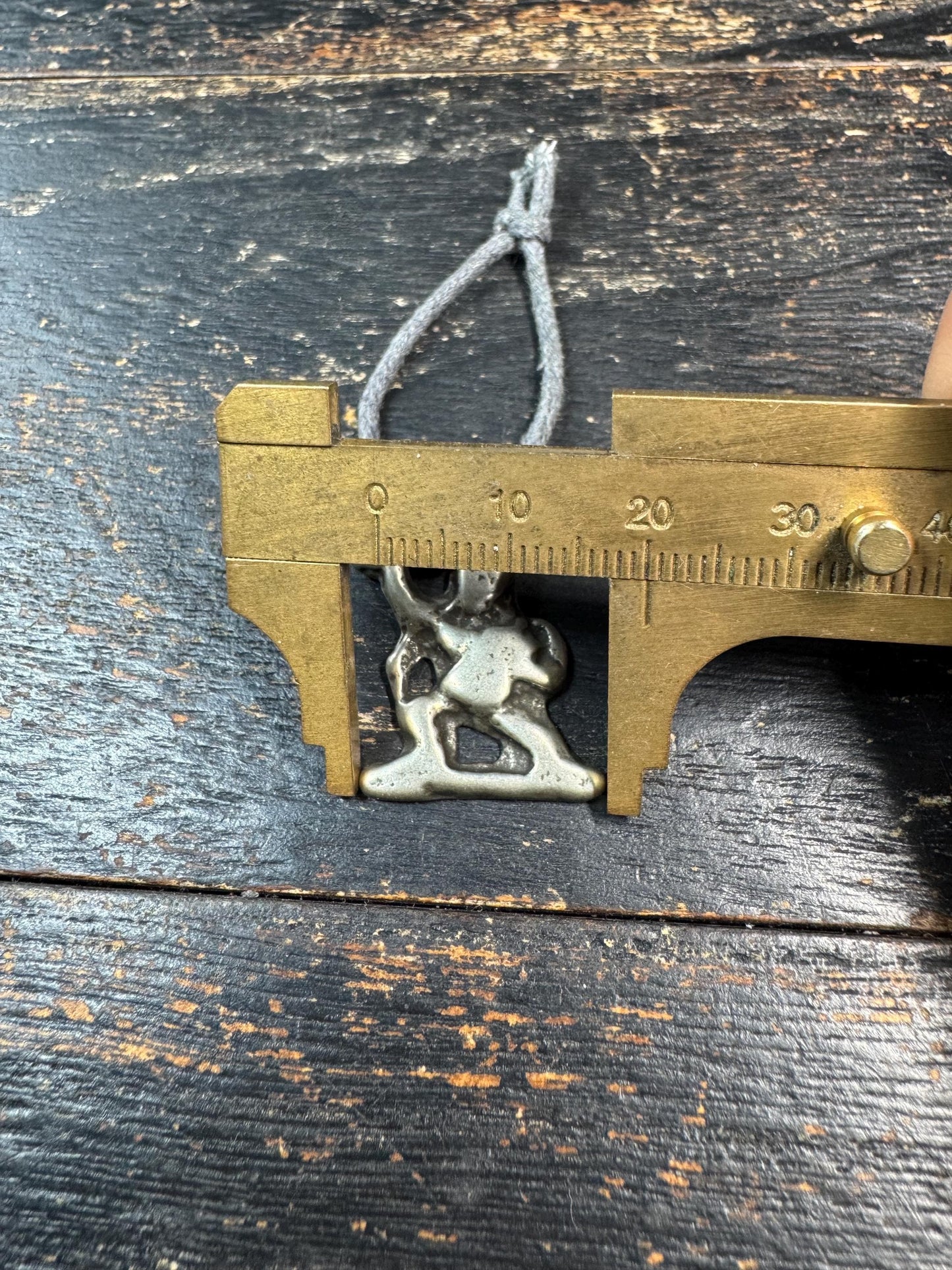 Vintage Brass Yellow Jambhala Pendant • Tibetan Buddhist Wealth Deity Amulet • Himalayan Brass Talisman • Handmade Nepalese Protection Charm