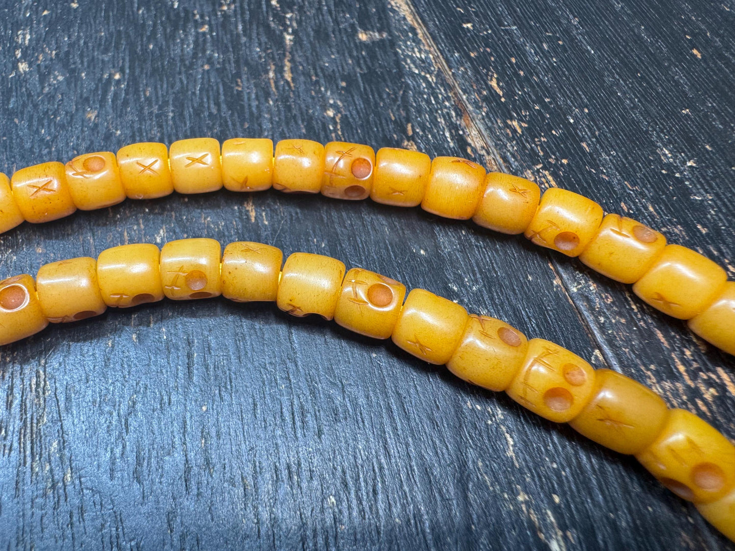 108 Yak Bone Citipati Mala Necklace • Tibetan Skull Prayer Beads • Hand Carved Charnel Ground Beads • Buddhist Meditation Mala • Himalayan R