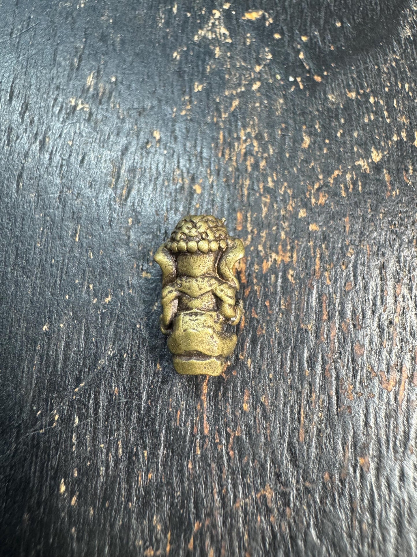Vintage Brass Ganesha Guru Bead • Tibetan Mala Center Bead • Ganesh Brass Spacer Bead • Three Dimensional Elephant God Bead • Prayer Bead Su