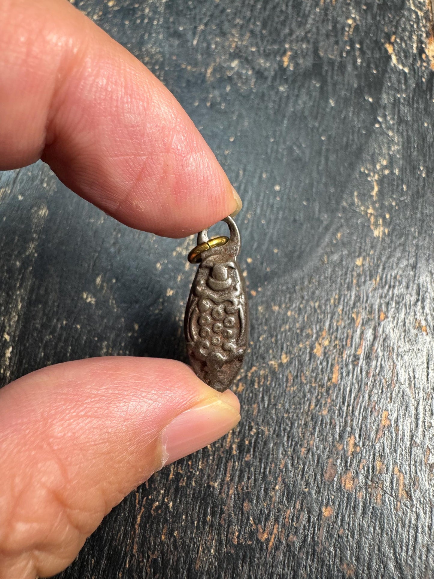 Tibetan Thokcha Iron Scorpion Pendant | Guru Rinpoche Amulet Charm, Ethnic Side Pendant, Buddhist Talisman Jewelry Supply(H701)