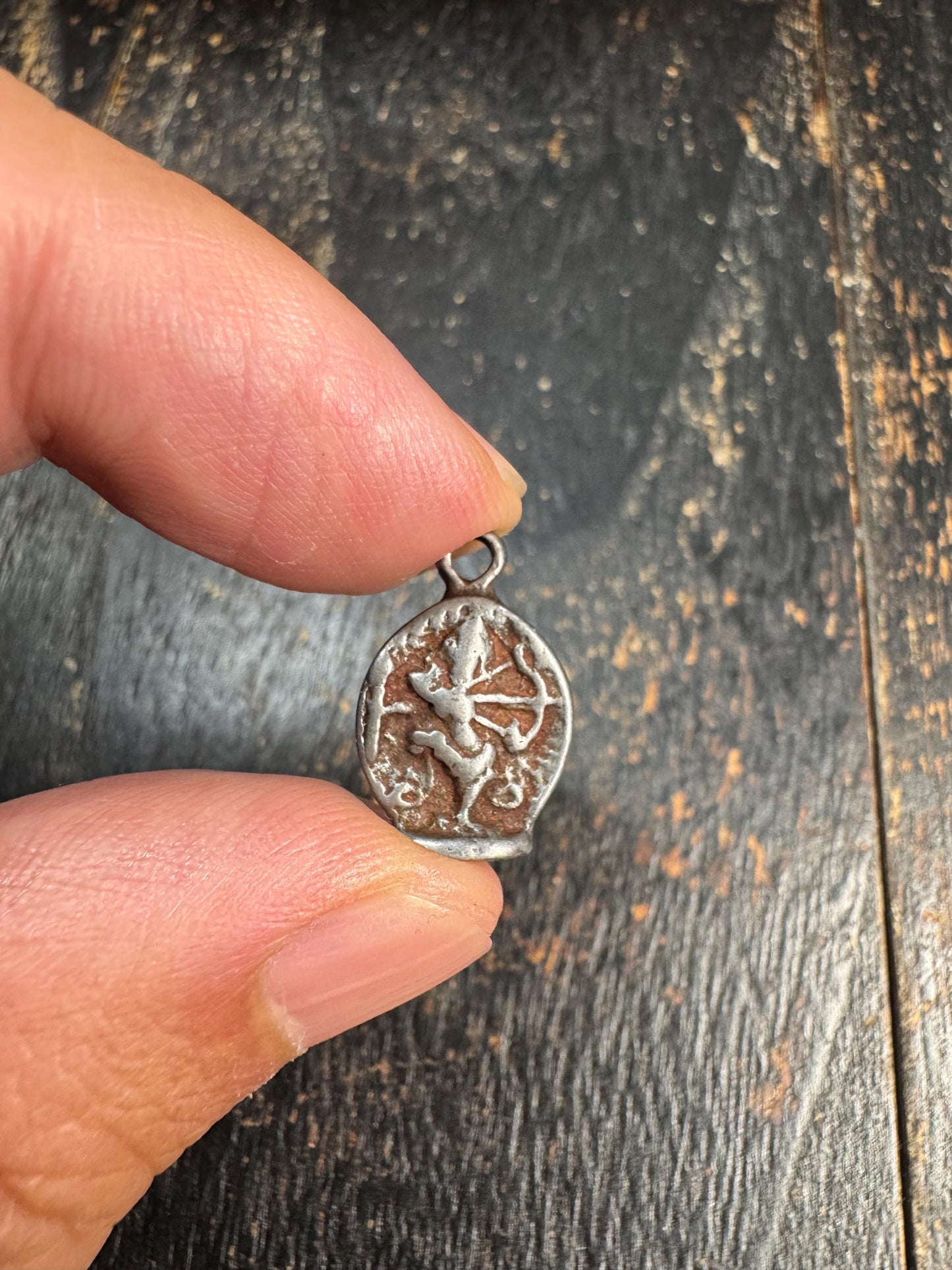 Vintage Kurukulla Thokcha Pendant • Mother Buddha Kuru Amulet • Tibetan Iron Talisman • Mala Pendant • Prayer Bead Accessory (H705)