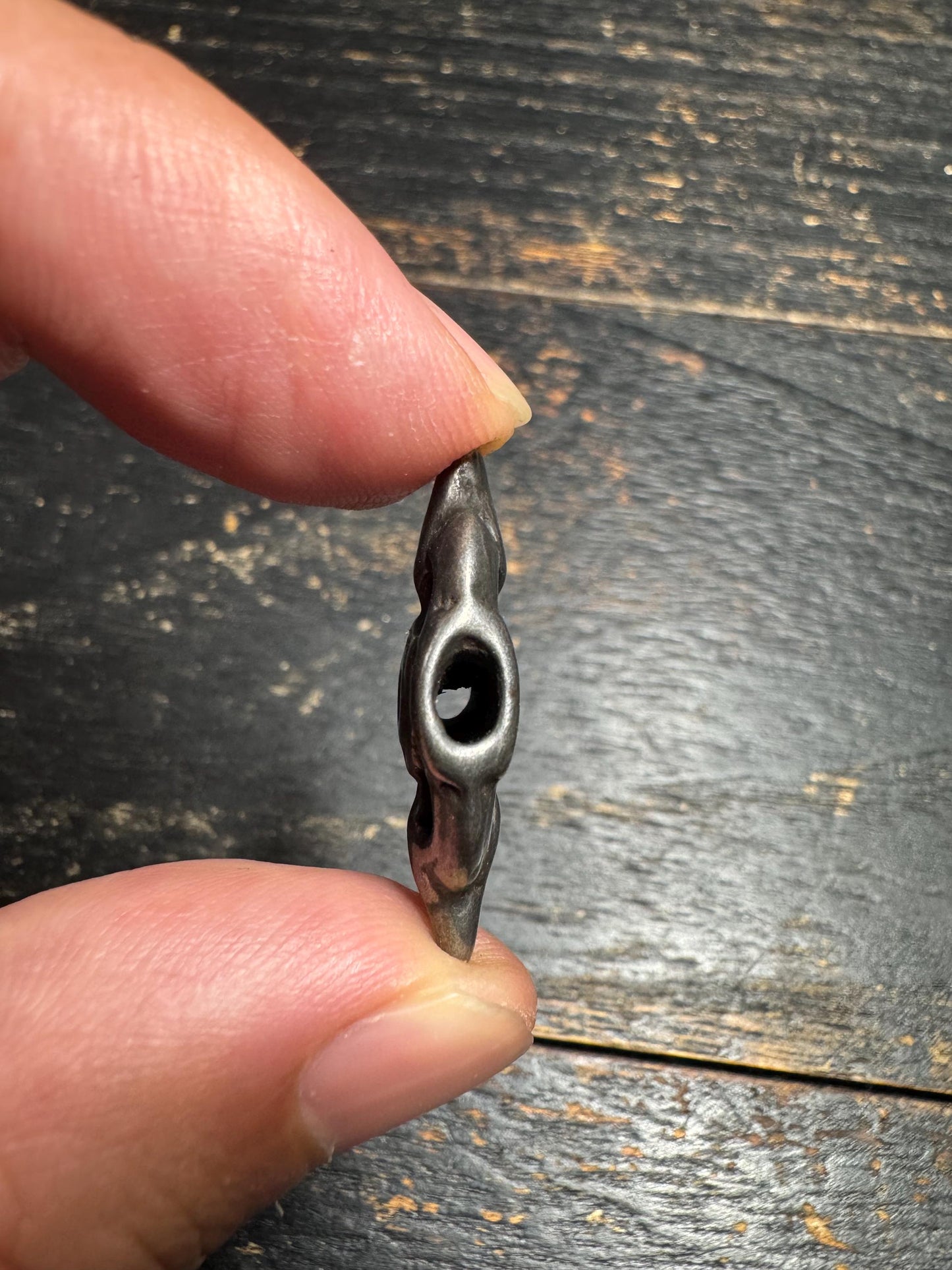 Vintage Tibetan Cold Iron Five Eyes Six Clairvoyances Amulet Pendant | Handmade Himalayan Protective Talisman | Thokcha Ritual Charm(H713)