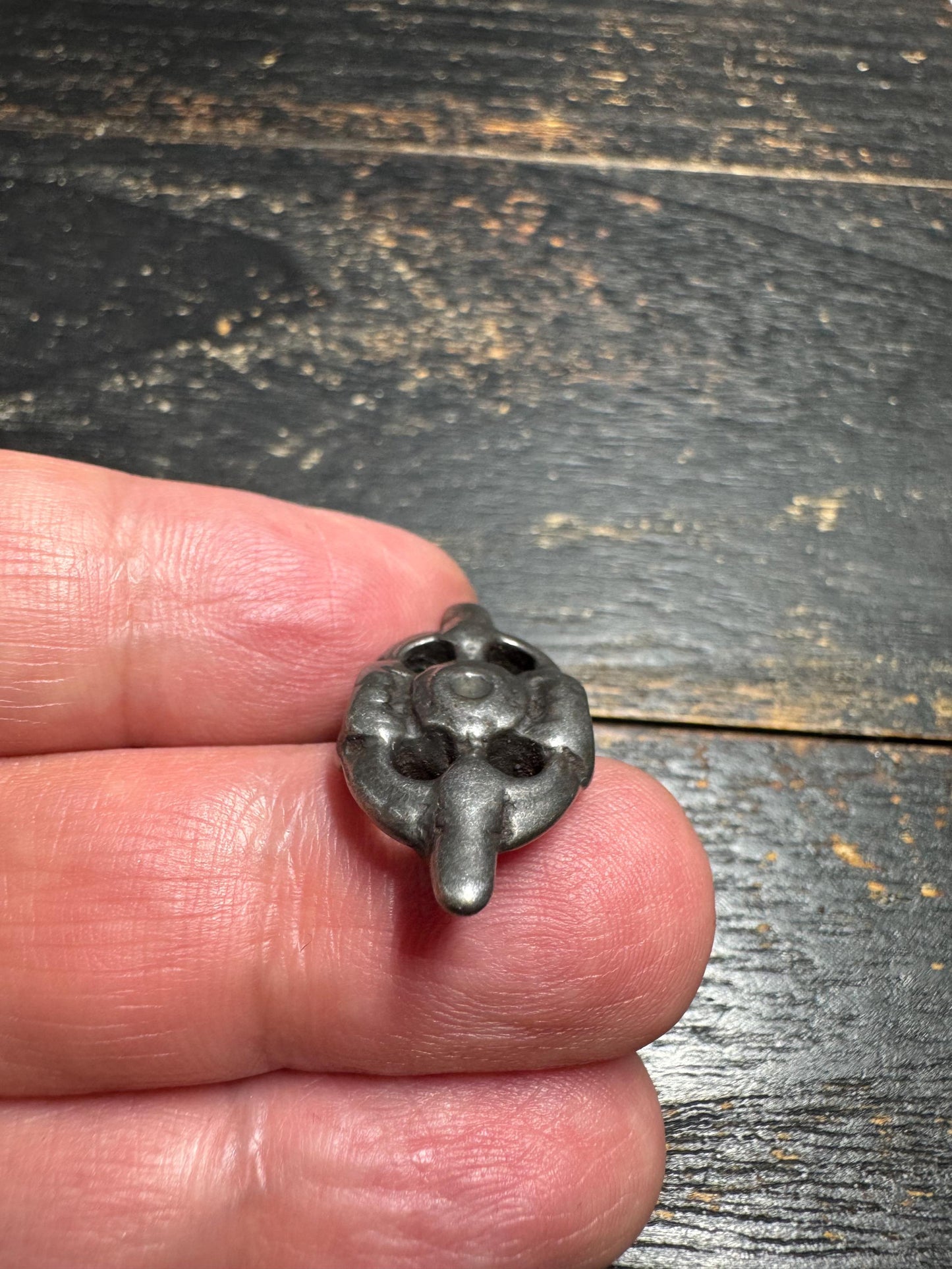 Vintage Tibetan Cold Iron Five Eyes Six Clairvoyances Amulet Pendant | Handmade Himalayan Protective Talisman | Thokcha Ritual Charm(H713)