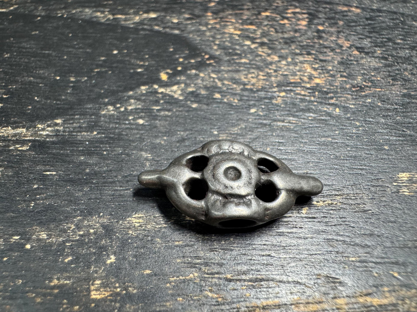 Vintage Tibetan Cold Iron Five Eyes Six Clairvoyances Amulet Pendant | Handmade Himalayan Protective Talisman | Thokcha Ritual Charm(H713)