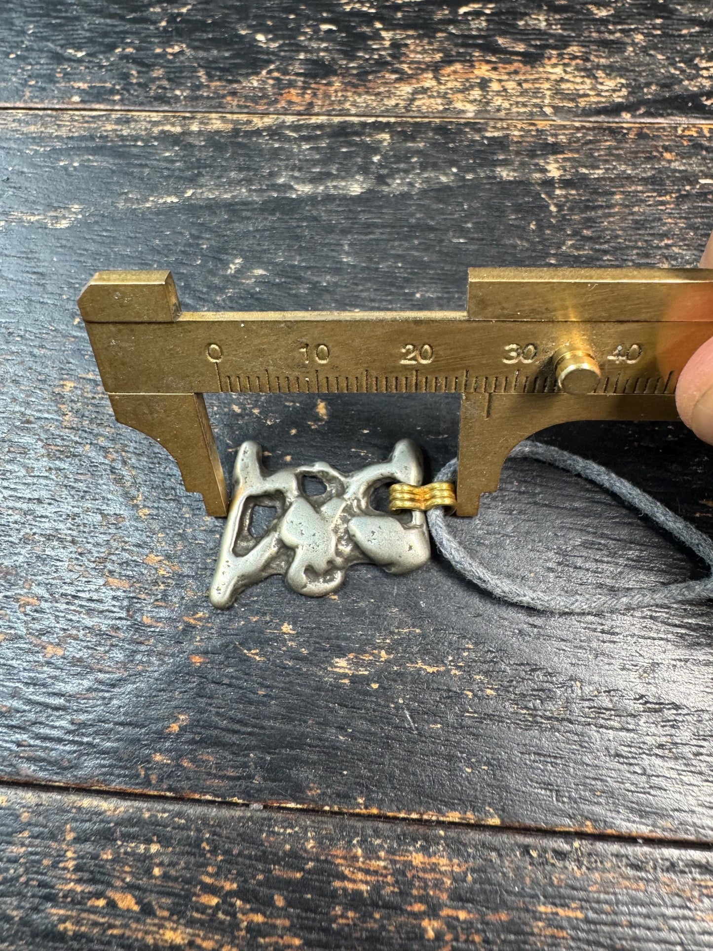 Vintage Brass Yellow Jambhala Pendant • Tibetan Buddhist Wealth Deity Amulet • Himalayan Brass Talisman • Handmade Nepalese Protection Charm