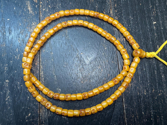 108 Yak Bone Citipati Mala Necklace • Tibetan Skull Prayer Beads • Hand Carved Charnel Ground Beads • Buddhist Meditation Mala • Himalayan R