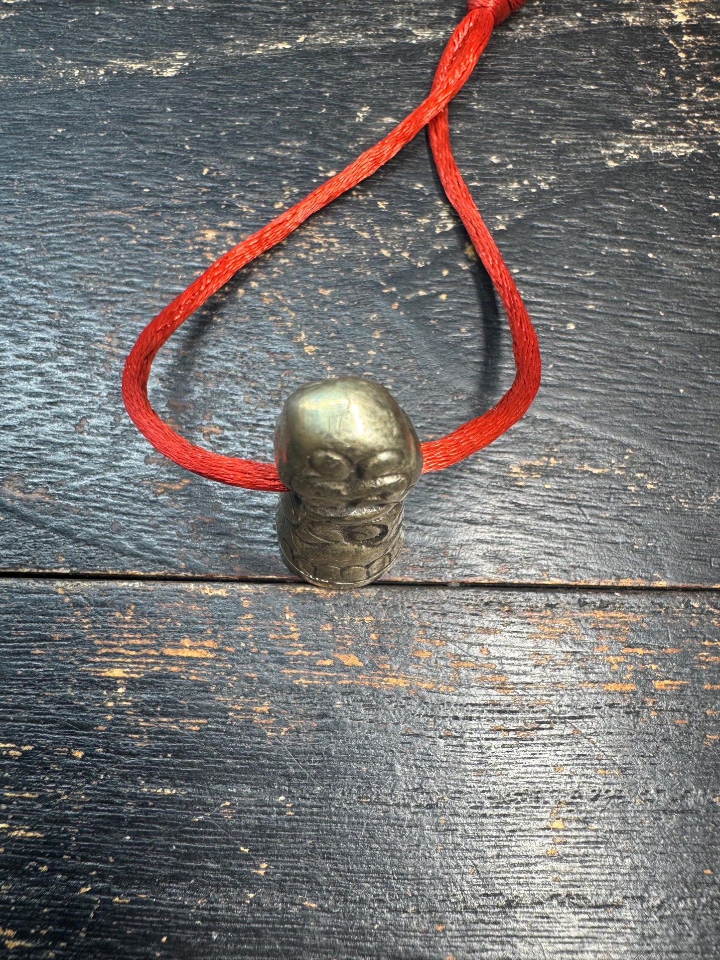 Vintage Tibetan White Brass Seal Pendant • Cloud Motif Stamp Amulet • Himalayan Seed Syllable Seal • Tibetan Ritual Charm • Buddhist Talisma