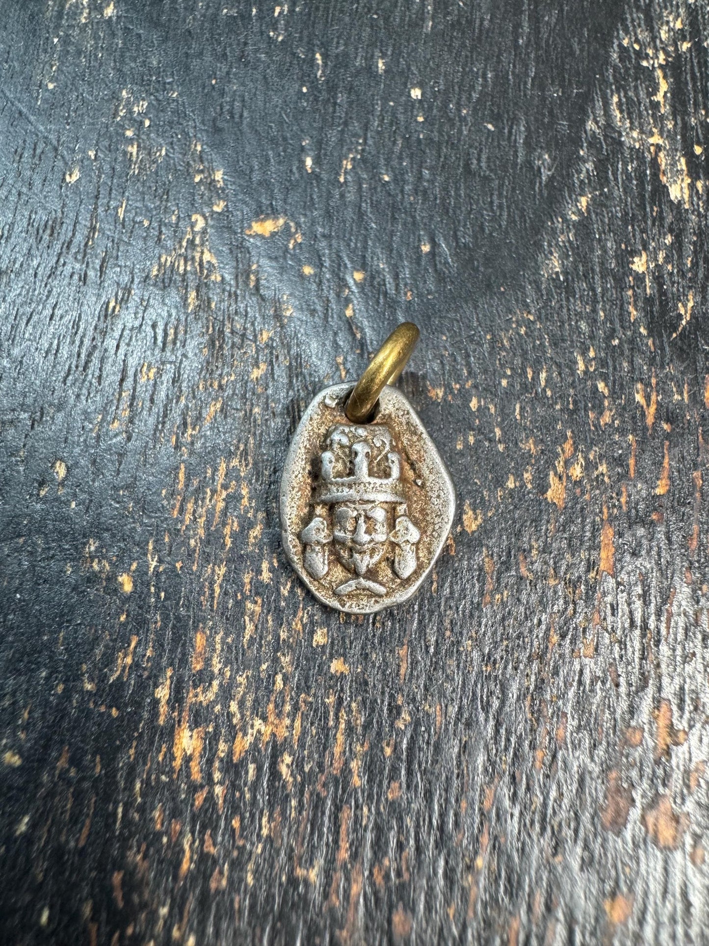 Vintage Thokcha Iron Zaki Lhamo Amulet • Tibetan Protective Talisman Pendant • Himalayan Ritual Charm • Old Buddhist Shrine Pendant(H703)