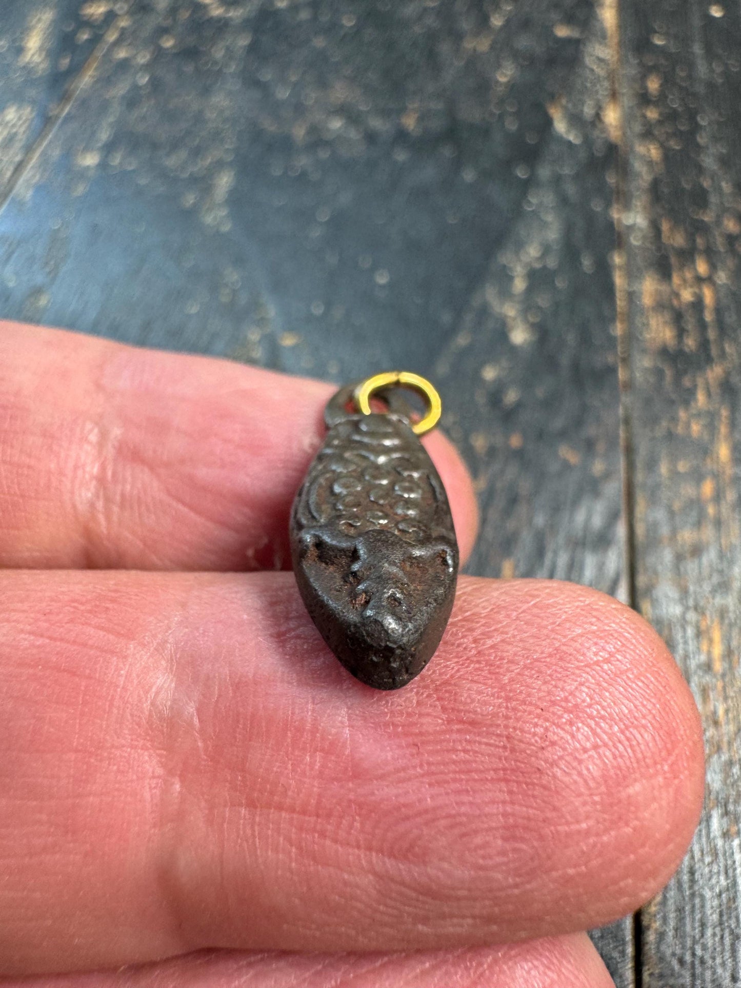 Tibetan Thokcha Iron Scorpion Pendant | Guru Rinpoche Amulet Charm, Ethnic Side Pendant, Buddhist Talisman Jewelry Supply(H701)