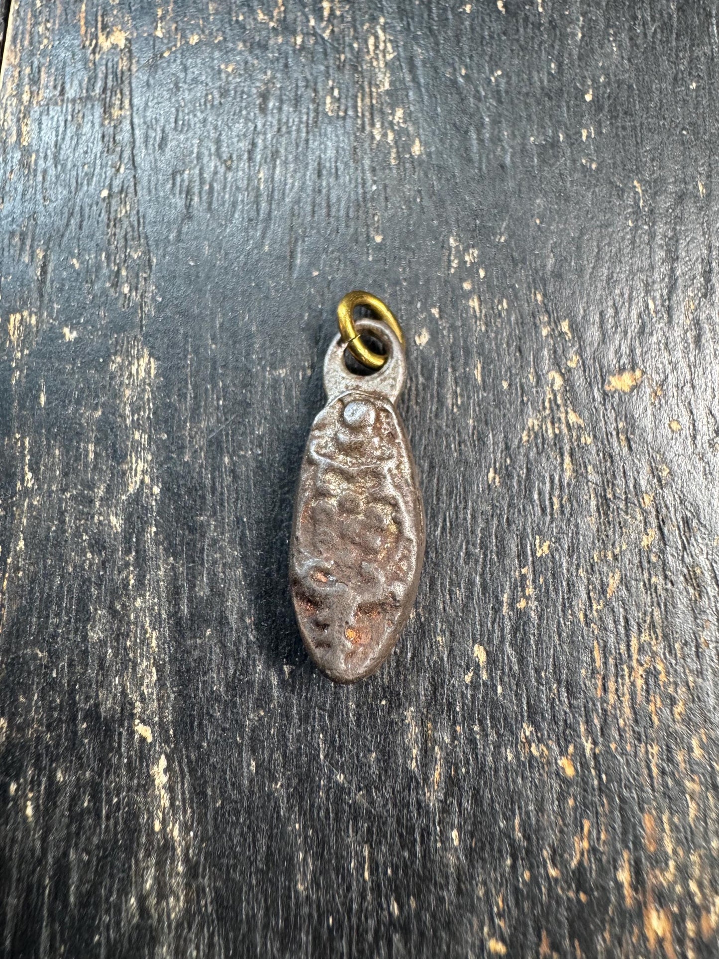 Tibetan Thokcha Iron Scorpion Pendant | Guru Rinpoche Amulet Charm, Ethnic Side Pendant, Buddhist Talisman Jewelry Supply(H701)