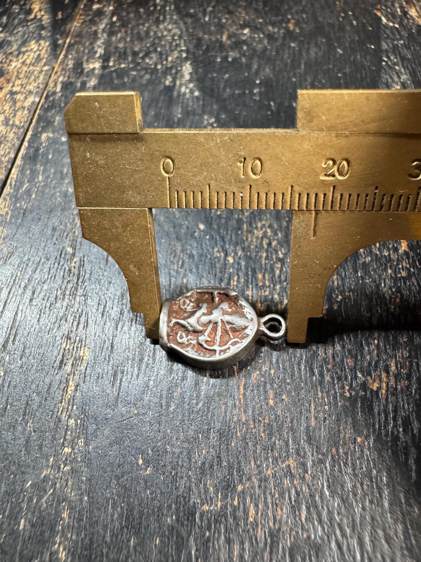 Vintage Kurukulla Thokcha Pendant • Mother Buddha Kuru Amulet • Tibetan Iron Talisman • Mala Pendant • Prayer Bead Accessory (H705)