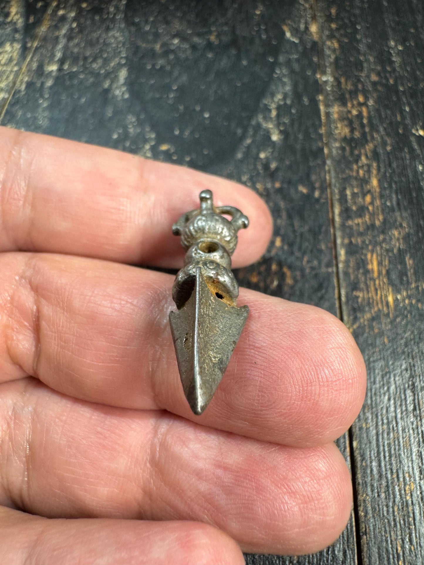 Vintage Tibetan Phurba Pendant • Vajra Kila Amulet • Iron Ritual Dagger Charm • Himalayan Thokcha Pendant • Mala Accessory(H707)