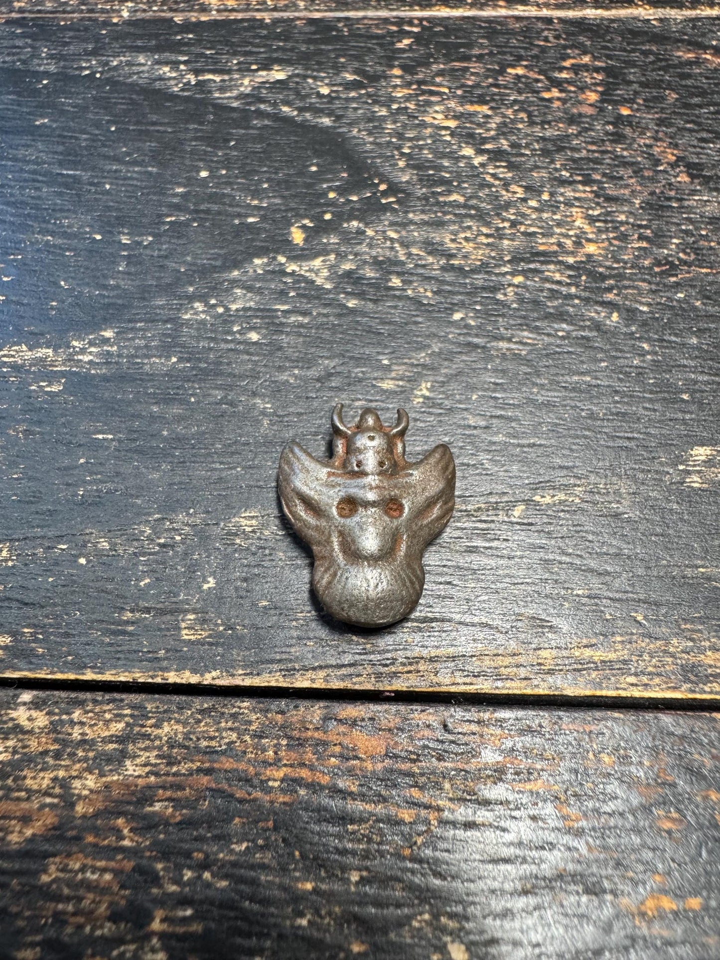Old Tibetan Iron Garuda Pendant, Vintage Khyung Amulet, Himalayan Thokcha Charm, Protective Bird Talisman, Mala Accessory(H710)
