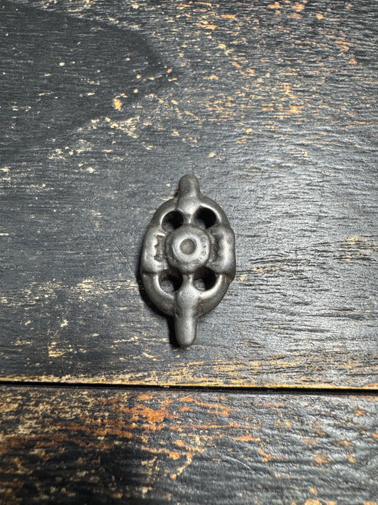 Vintage Tibetan Cold Iron Five Eyes Six Clairvoyances Amulet Pendant | Handmade Himalayan Protective Talisman | Thokcha Ritual Charm(H713)