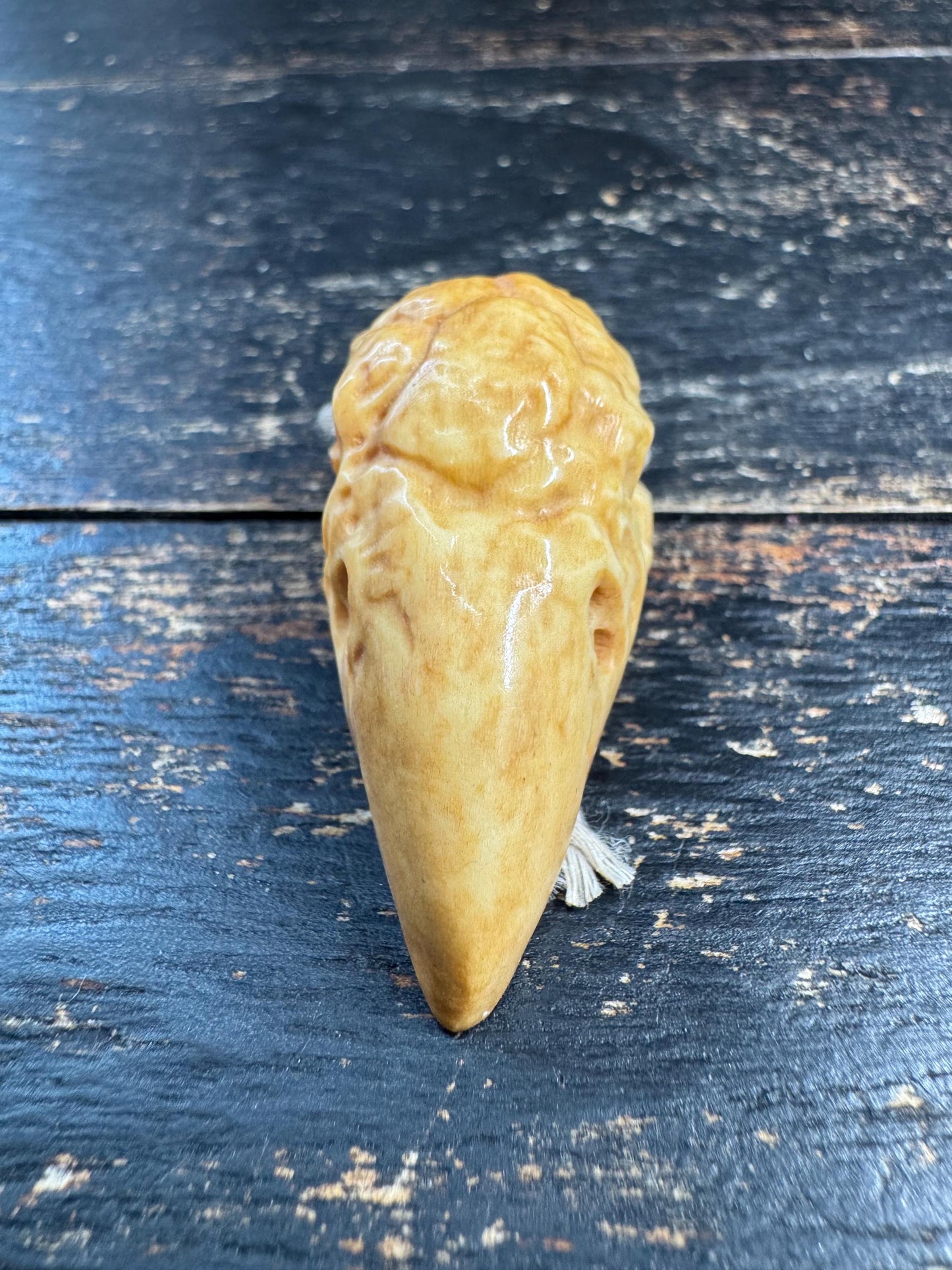 Hand Carved Deer Antler Garuda Head Pendant, Tibetan Khyung Pendant, Himalayan Buddhist Amulet, Natural Antler Necklace, One of a Kind(H727)