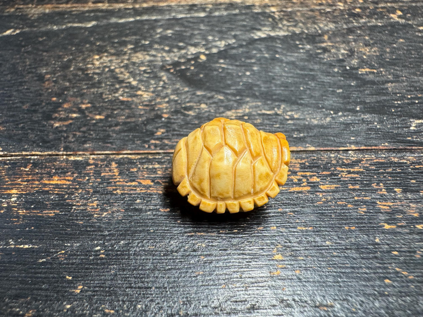 Vintage Hand Carved Deer Antler Turtle Guru Bead, Tibetan Style Mala Center Bead, Natural Antler Focal Bead, Meditation Prayer Jewelry(H756)