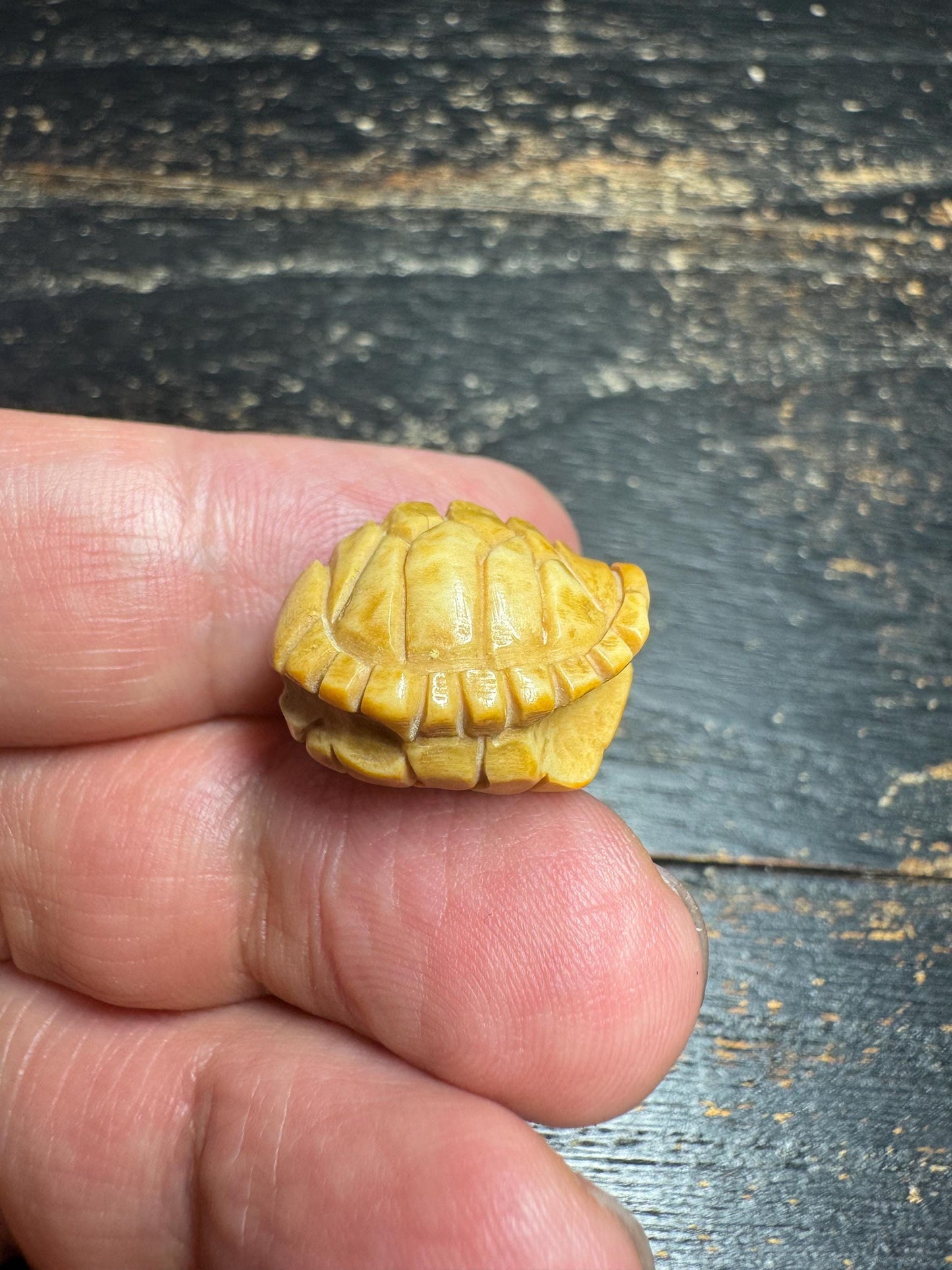 Vintage Hand Carved Deer Antler Turtle Guru Bead, Tibetan Style Mala Center Bead, Natural Antler Focal Bead, Meditation Prayer Jewelry(H756)