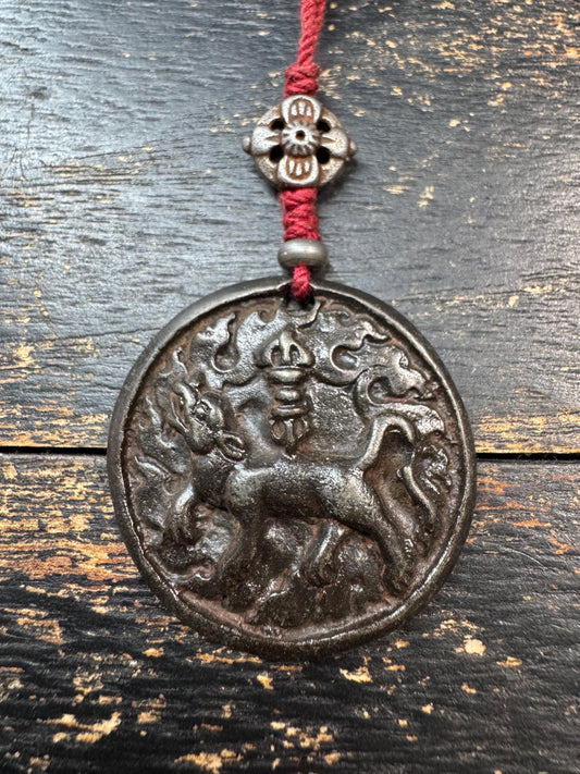 Vintage Tibetan Cold Iron Phurba Pendant | Wrathful Deity Kila Amulet | Himalayan Buddhist Protection Talisman | Nepal Handmade Ritual (H730
