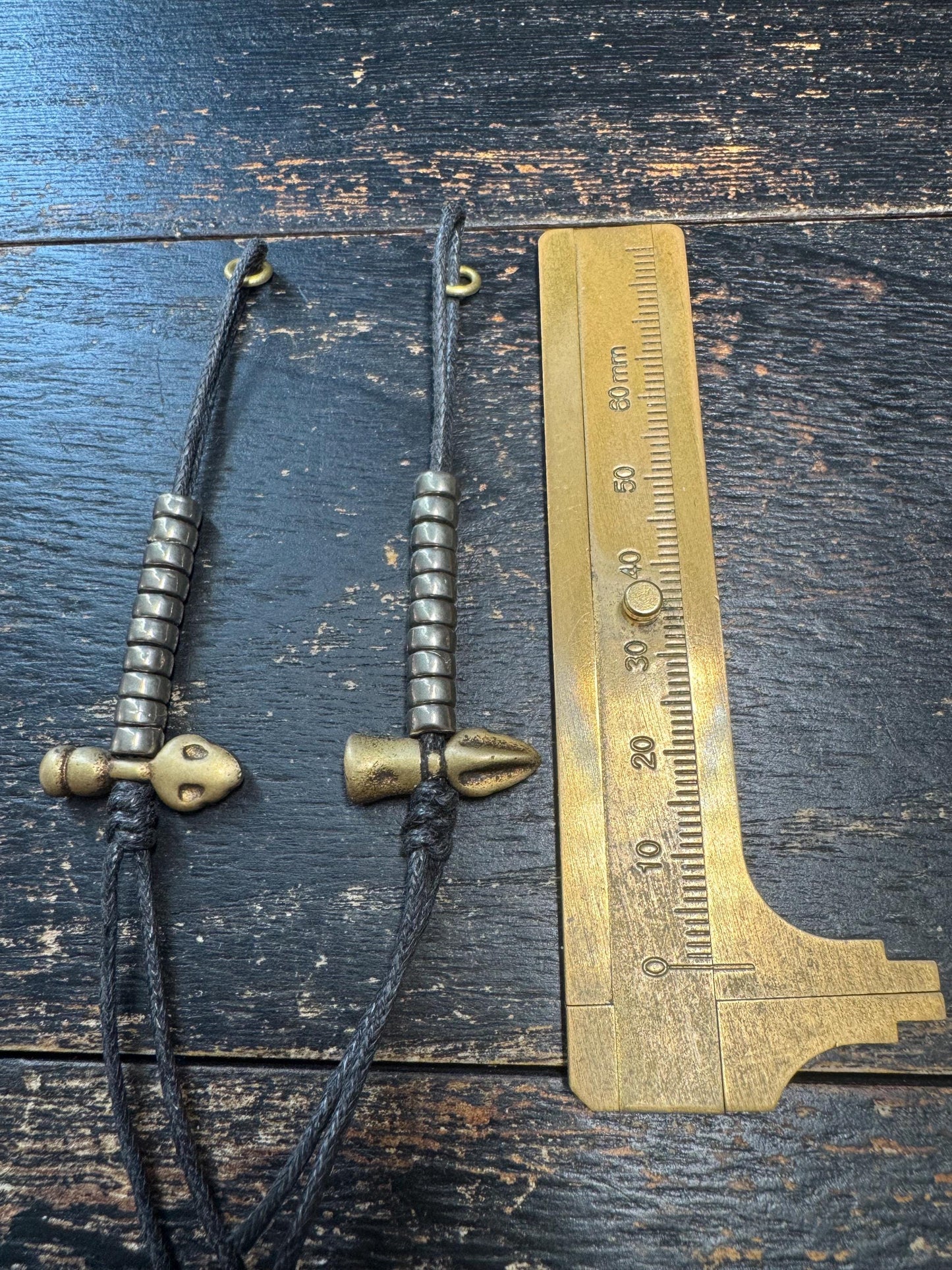 Vintage Tibetan Brass Mala Counters, Skull & Phurba Prayer Bead Counters, Buddhist Mala Accessories, Handcrafted Brass Counter Set(H7