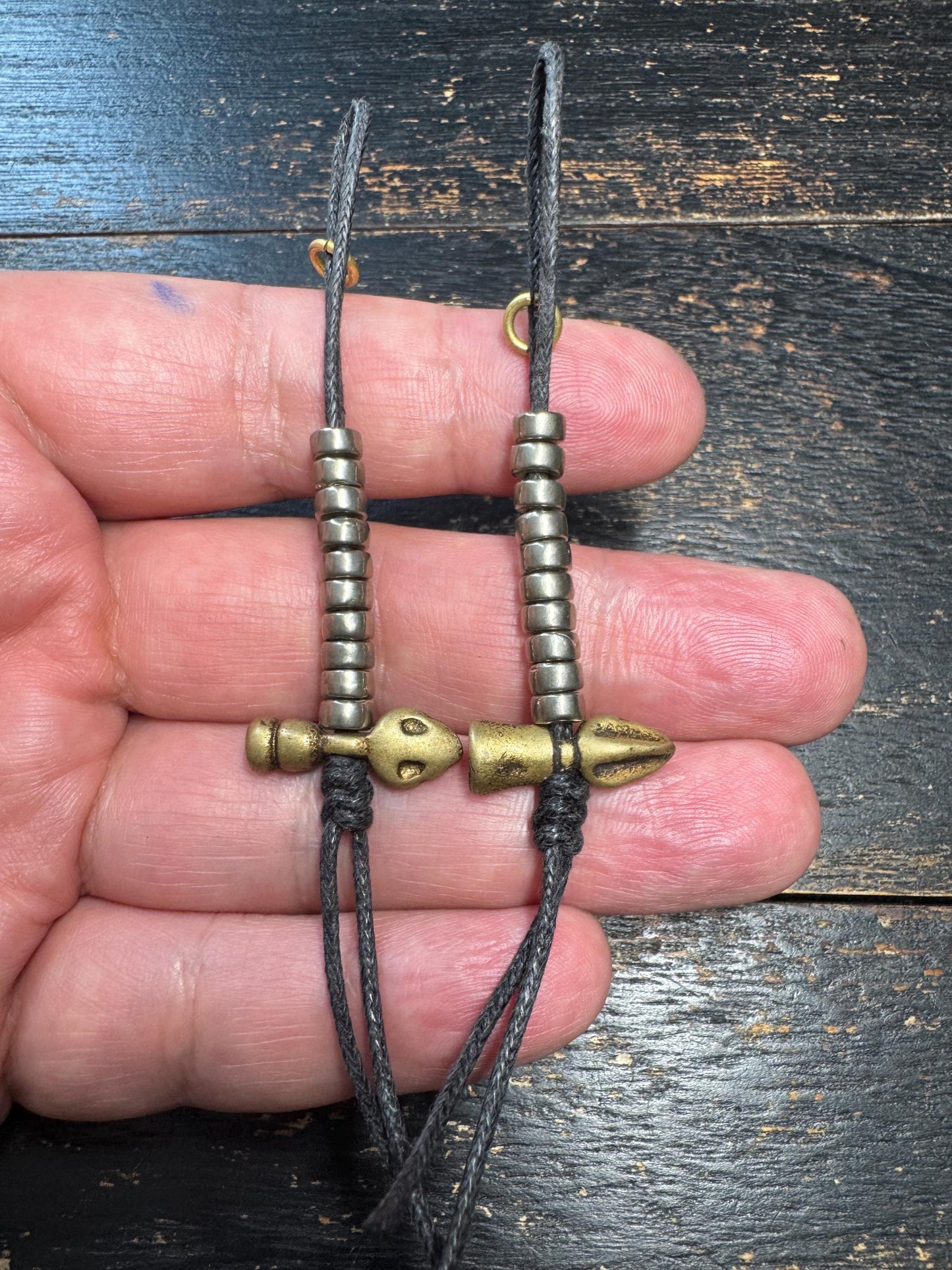 Vintage Tibetan Brass Mala Counters, Skull & Phurba Prayer Bead Counters, Buddhist Mala Accessories, Handcrafted Brass Counter Set(H7