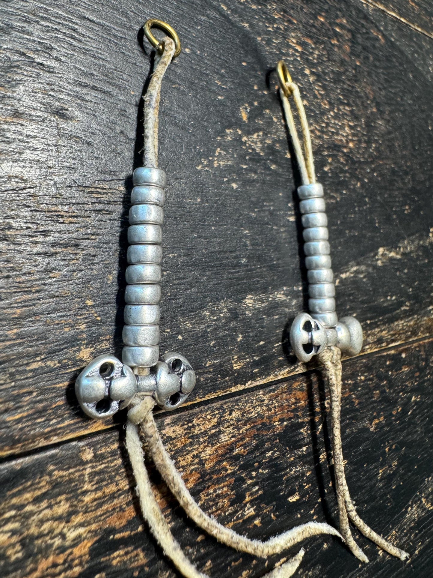 Vintage Tibetan White Brass Mala Counter Set – Vajra & Bell (Ghanta) Counter for 108 Prayer Beads, Buddhist Meditation Accessory(H779）