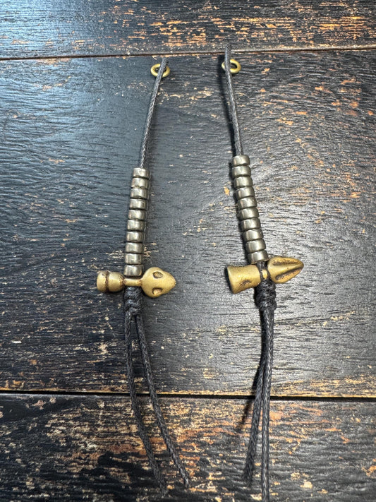 Vintage Tibetan Brass Mala Counters, Skull & Phurba Prayer Bead Counters, Buddhist Mala Accessories, Handcrafted Brass Counter Set(H7