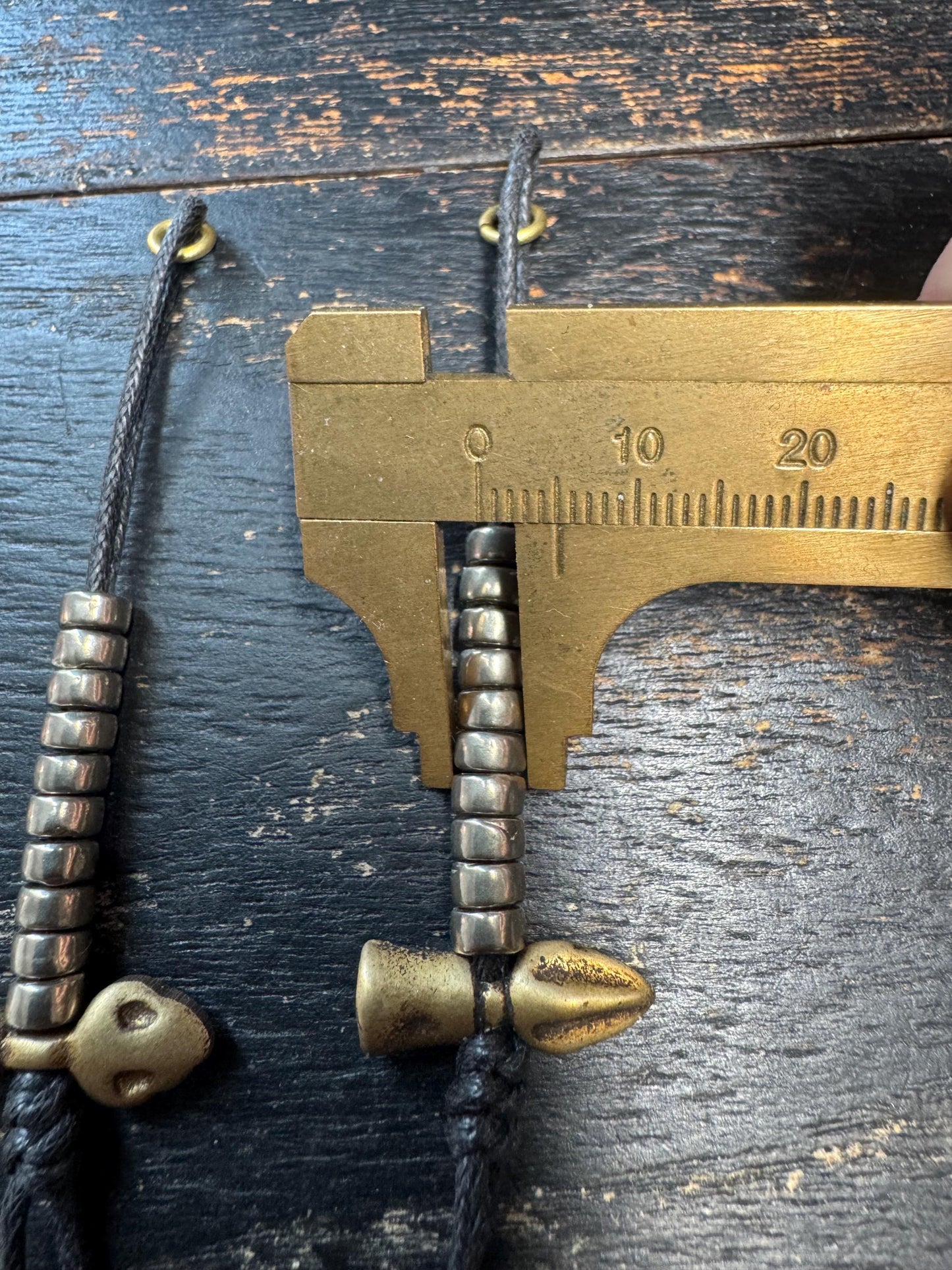 Vintage Tibetan Brass Mala Counters, Skull & Phurba Prayer Bead Counters, Buddhist Mala Accessories, Handcrafted Brass Counter Set(H7