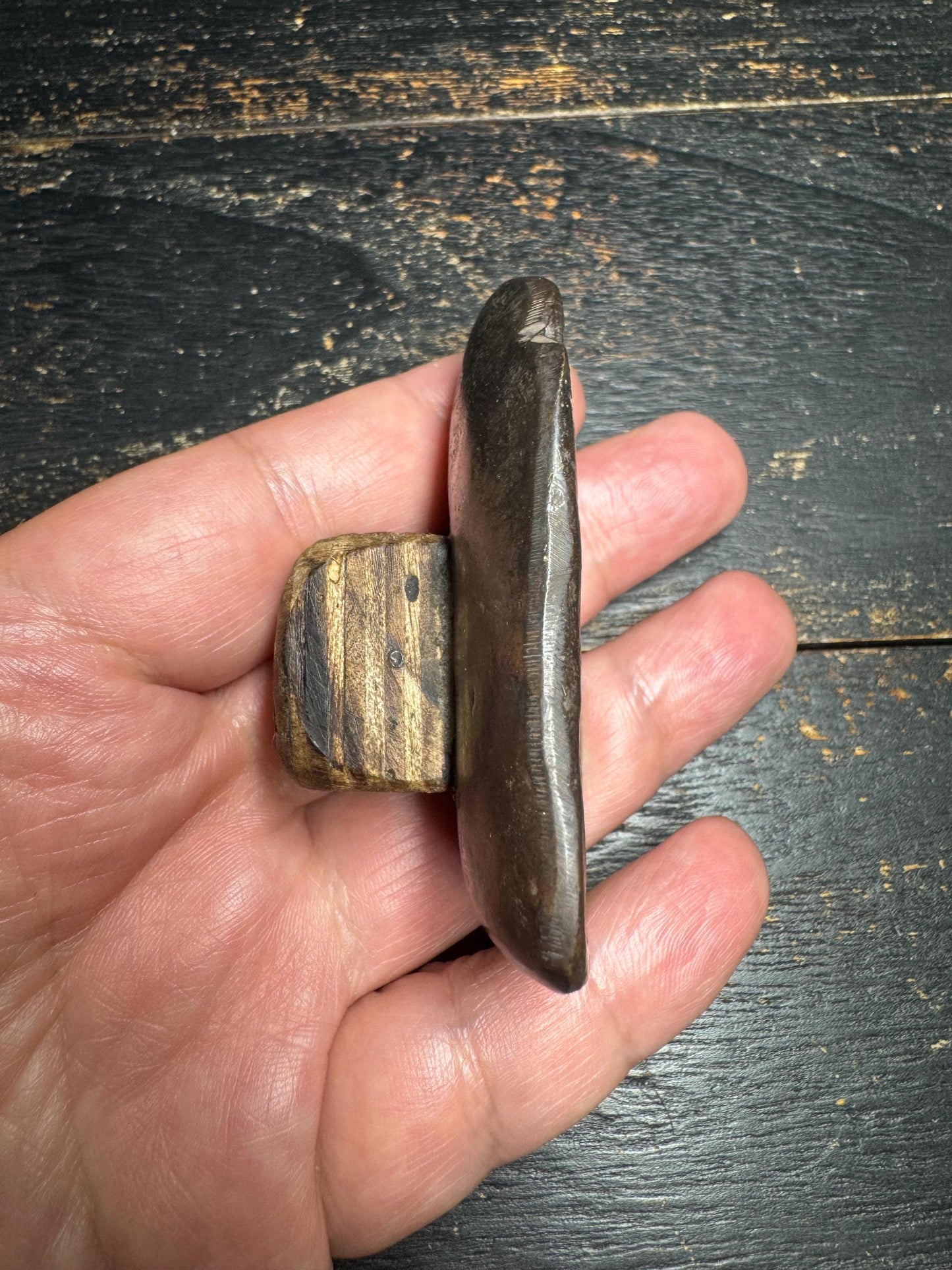 Old Panjaranata Mahakala Tsa Tsa Mold – Antique Tibetan Clay Mold with Wooden Handle, Ritual Buddhist Statue Maker, Sacred Altar Tool(H850)