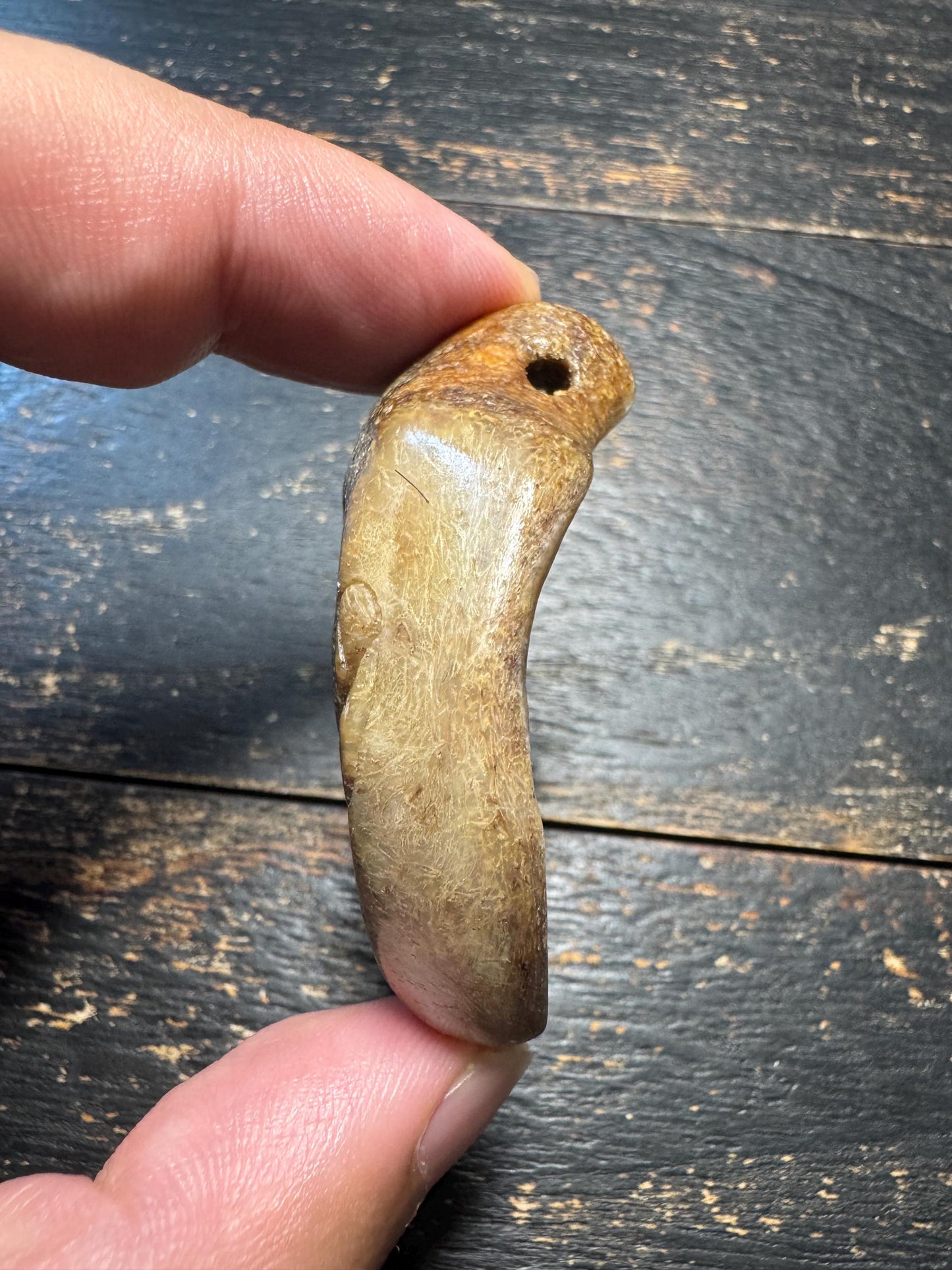 Vintage Tibetan Yak Bone Charnel Ground Skull Pendant –Hand-Carved OM Amulet,Himalayan Buddhist Meditation Talisman, One-of-a-Kind Mala(H777
