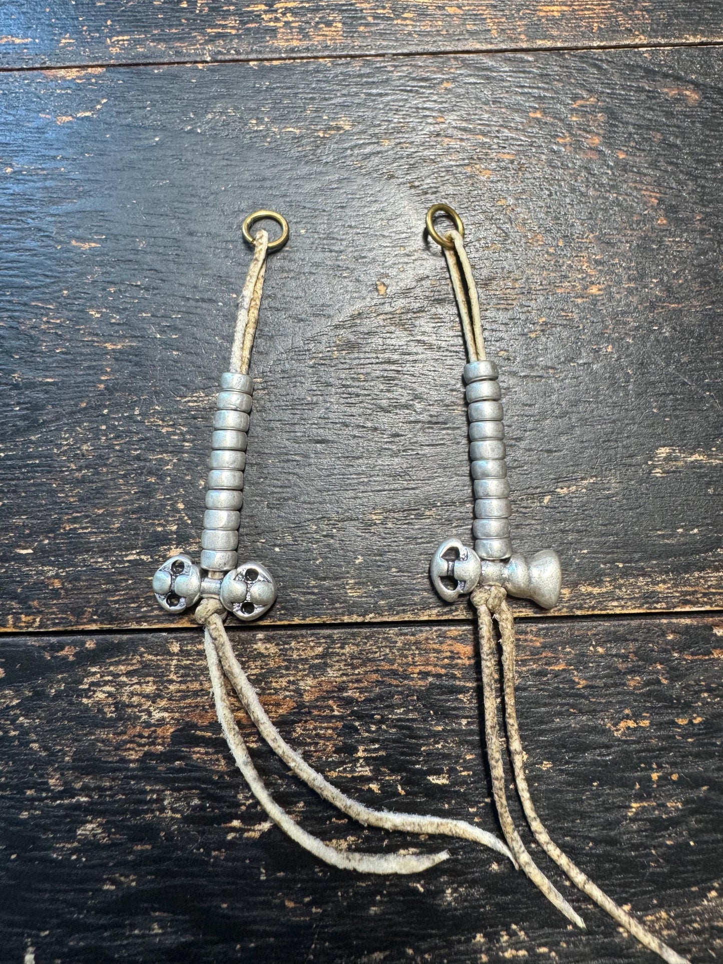 Vintage Tibetan White Brass Mala Counter Set – Vajra & Bell (Ghanta) Counter for 108 Prayer Beads, Buddhist Meditation Accessory(H779）