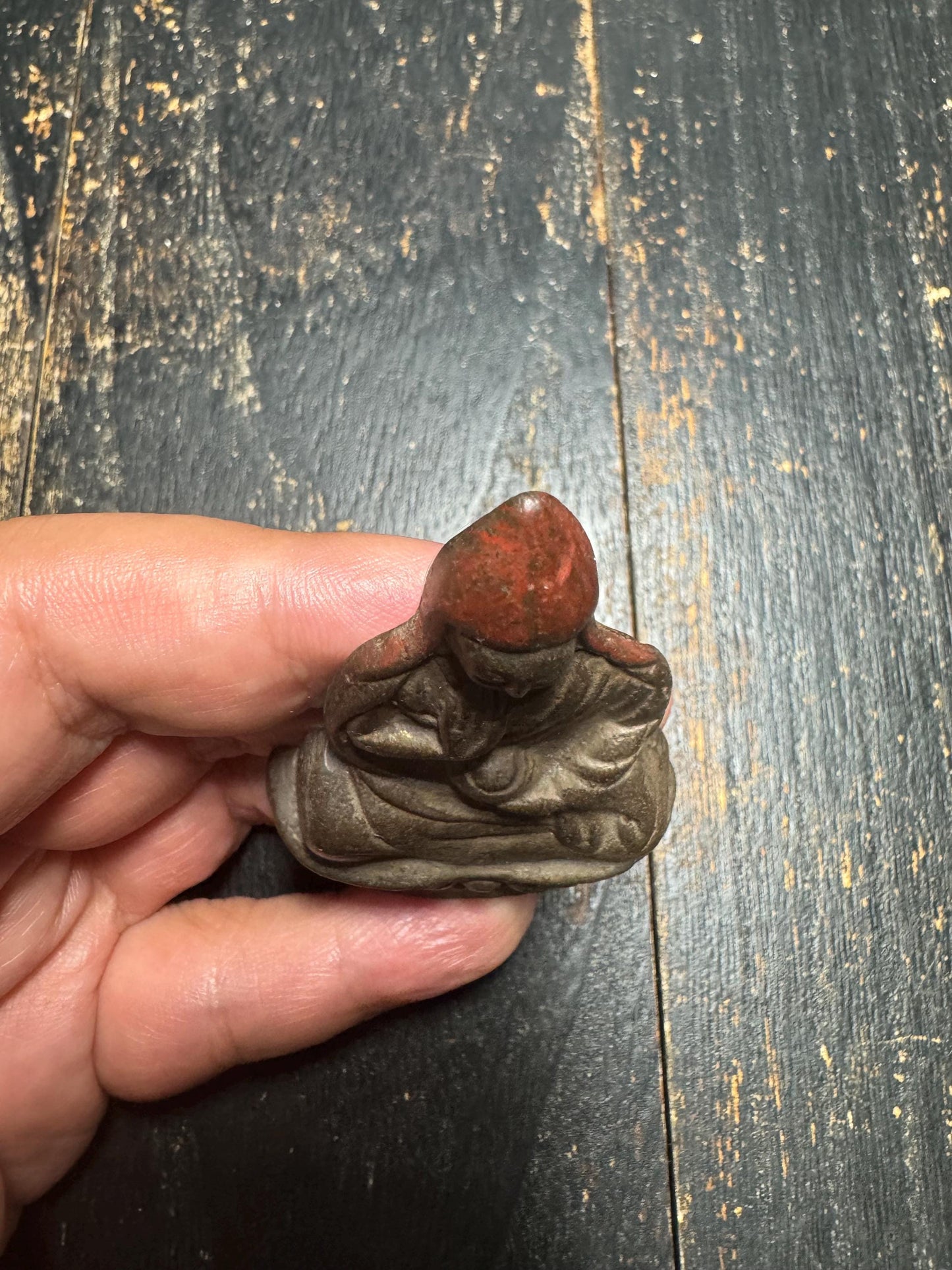 Old Tibetan Bronze Je Tsongkhapa Statue | Hand-Painted Gelug Master Buddha Figure | Antique Tibetan Buddhist Temple Altar Sculpture(H870）