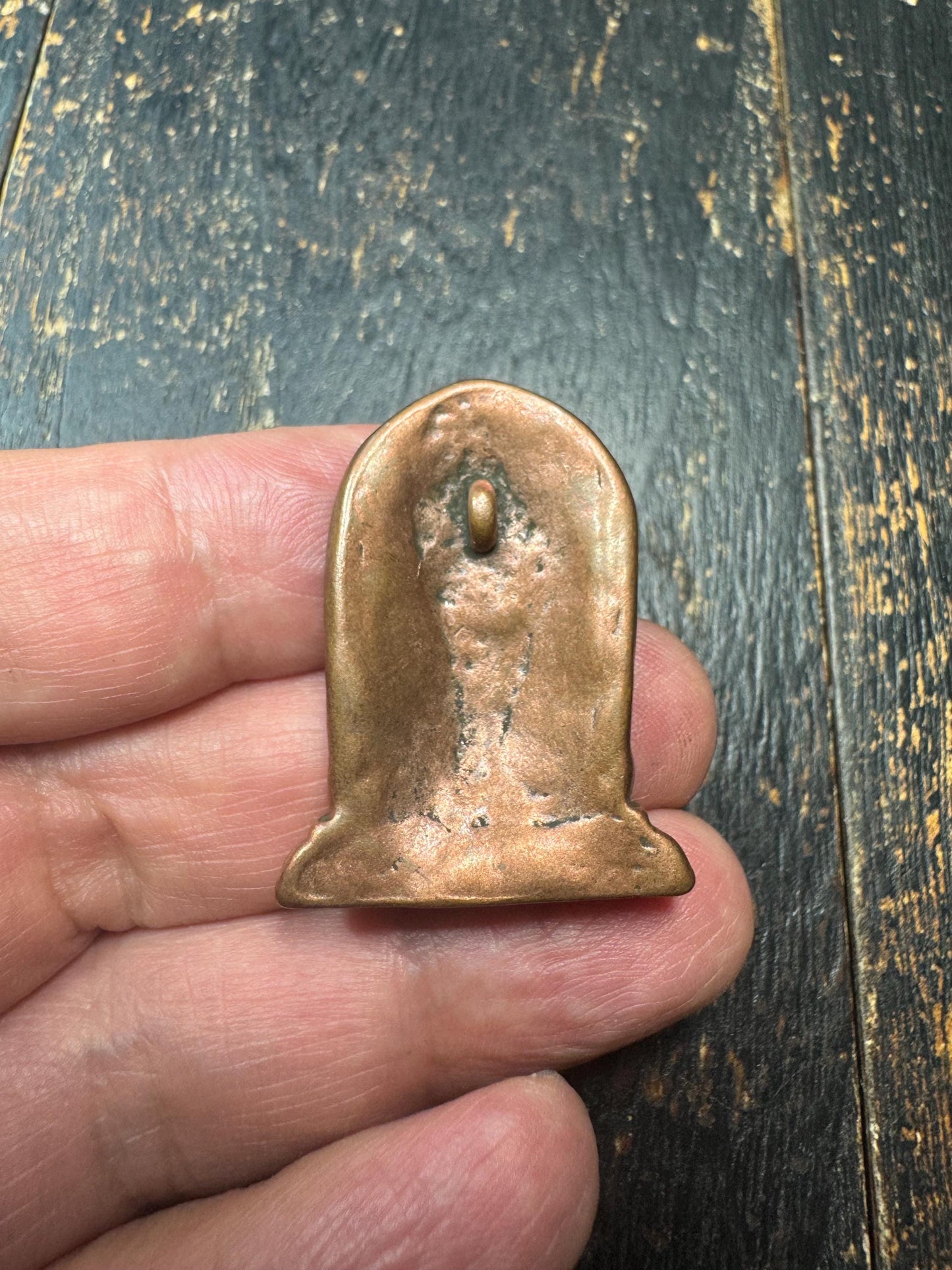 Antique Tibetan Bronze Wrathful Vajra Deity Pendant | Buddhist Protector Amulet | Himalayan Ritual Talisman | Vintage Nepal Buddhist(H816)