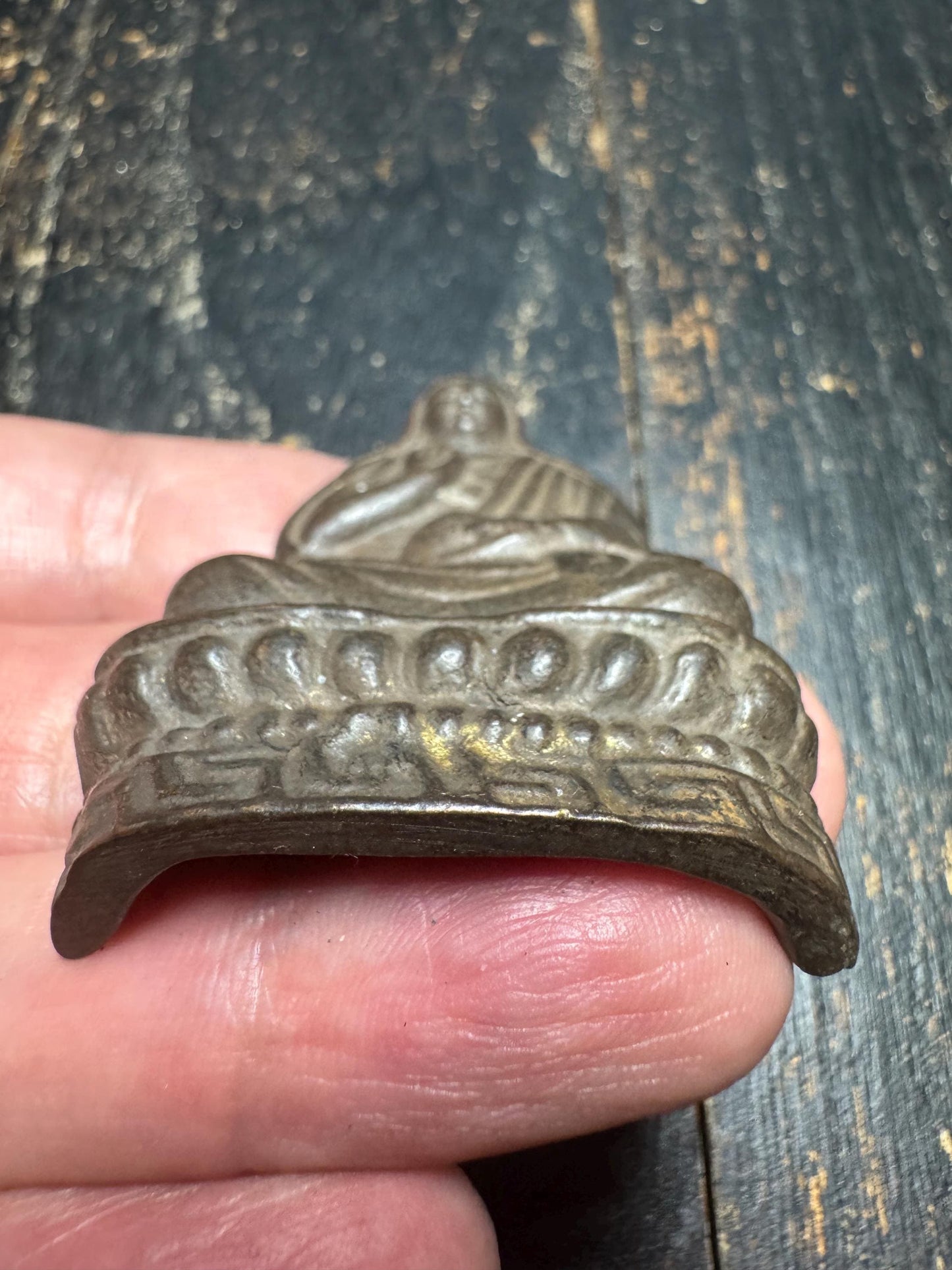 Old Tibetan Bronze Je Tsongkhapa Statue | Hand-Painted Gelug Master Buddha Figure | Antique Tibetan Buddhist Temple Altar Sculpture(H870）