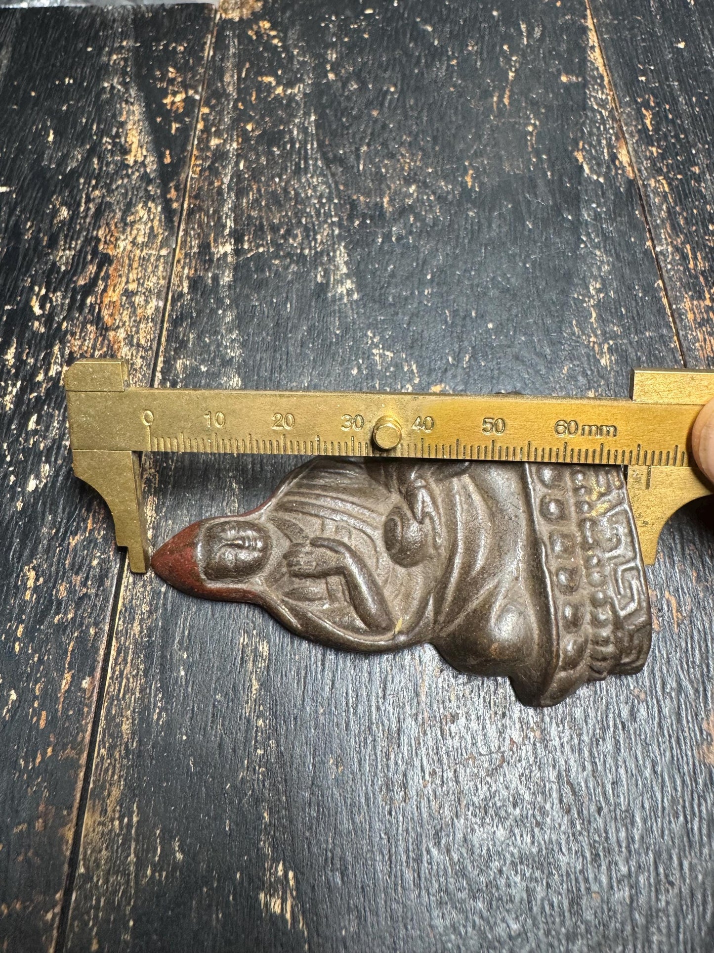 Old Tibetan Bronze Je Tsongkhapa Statue | Hand-Painted Gelug Master Buddha Figure | Antique Tibetan Buddhist Temple Altar Sculpture(H870）