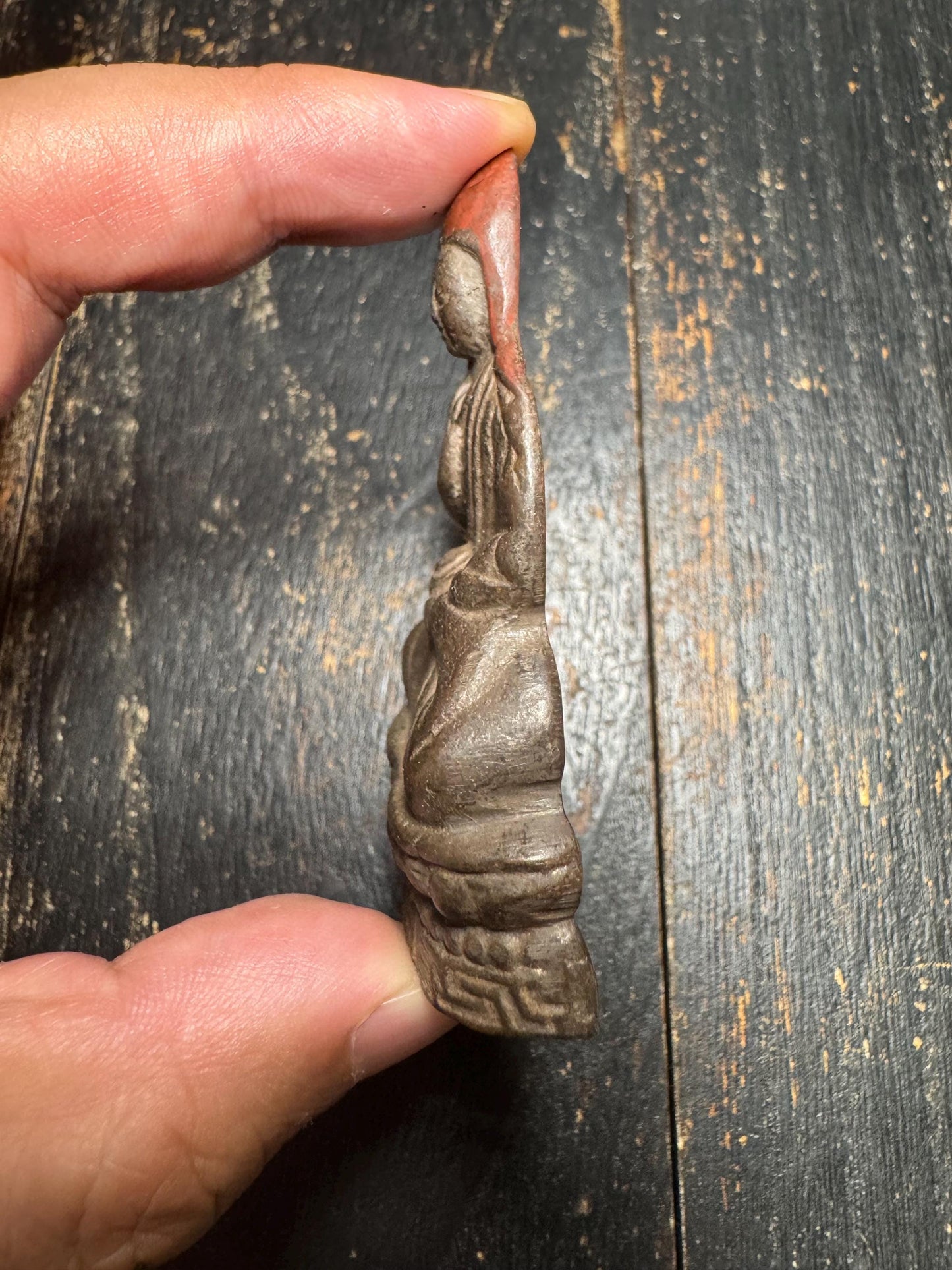 Old Tibetan Bronze Je Tsongkhapa Statue | Hand-Painted Gelug Master Buddha Figure | Antique Tibetan Buddhist Temple Altar Sculpture(H870）