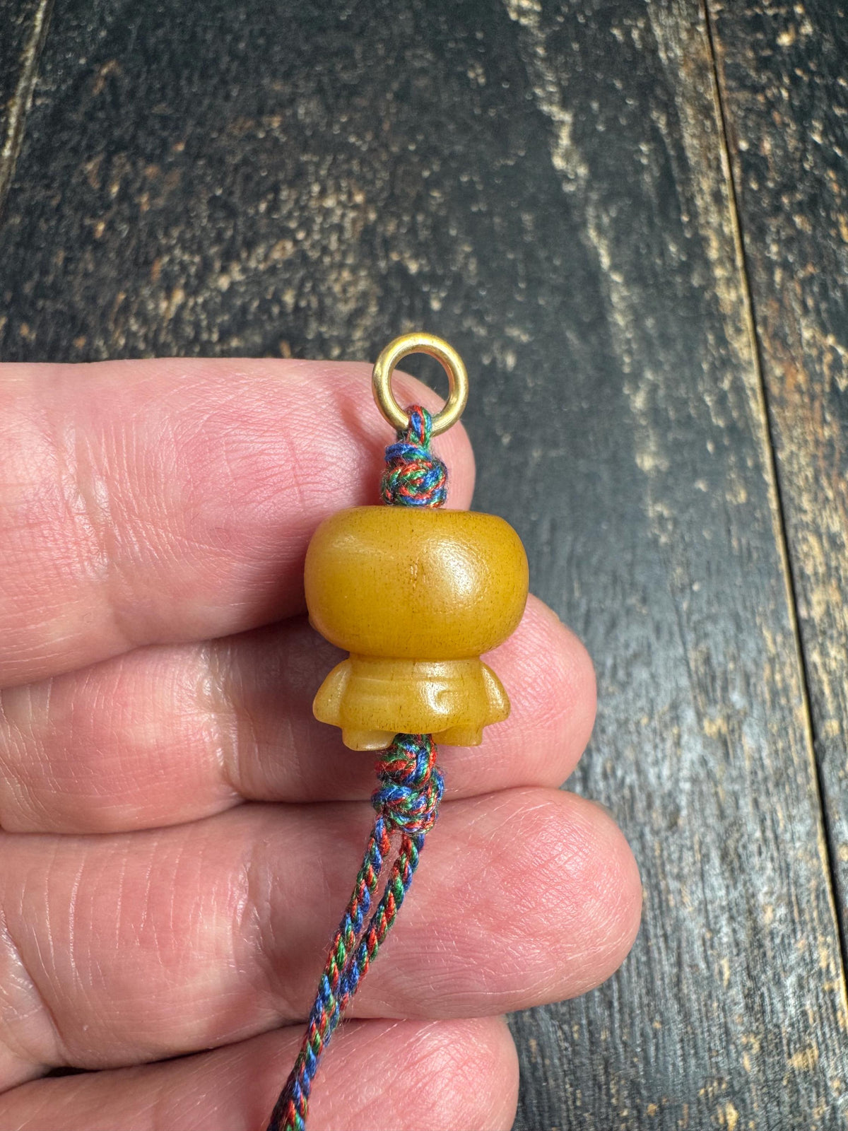 Hand Carved Yak Bone Citipati Skull Pendant, Tibetan Charnel Ground Skeleton Amulet, Himalayan Mala Charm or Pendant(H969)