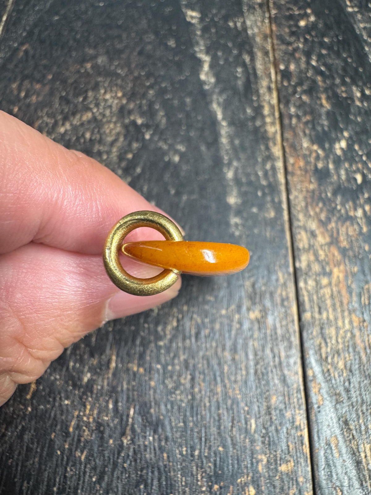 Tibetan Yak Bone Mantra Dot Pendant, Hand Carved Double Sided Bone Amulet, Buddhist Talisman Charm, Himalayan Spiritual Jewelry(H969)